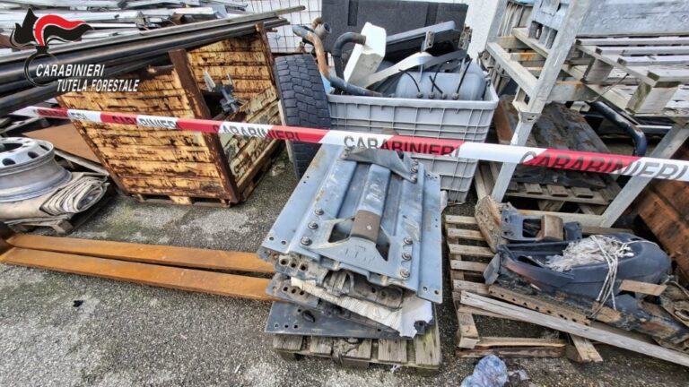 Denunciata una persona per deposito incontrollato di circa 150 metri cubi di rifiuti pericolosi