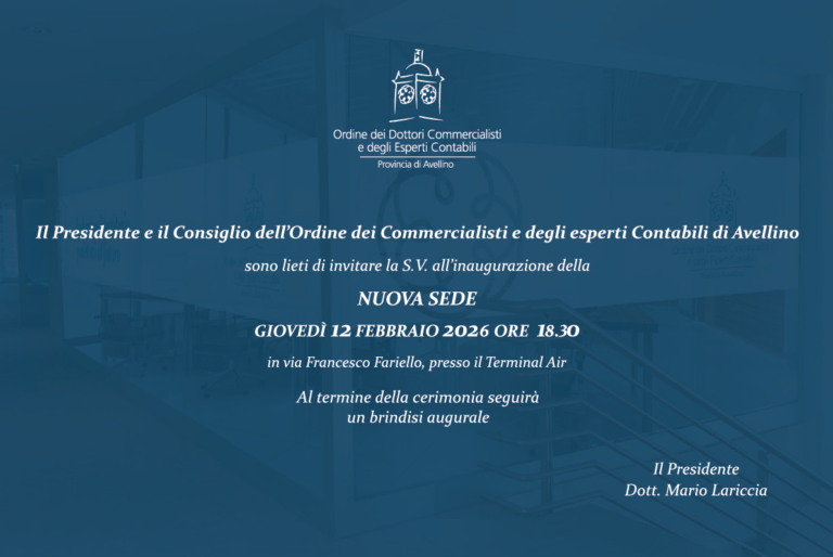 Inaugurazione nuova sede dell’Ordine dei Dottori Commercialisti e degli Esperti Contabili di Avellino