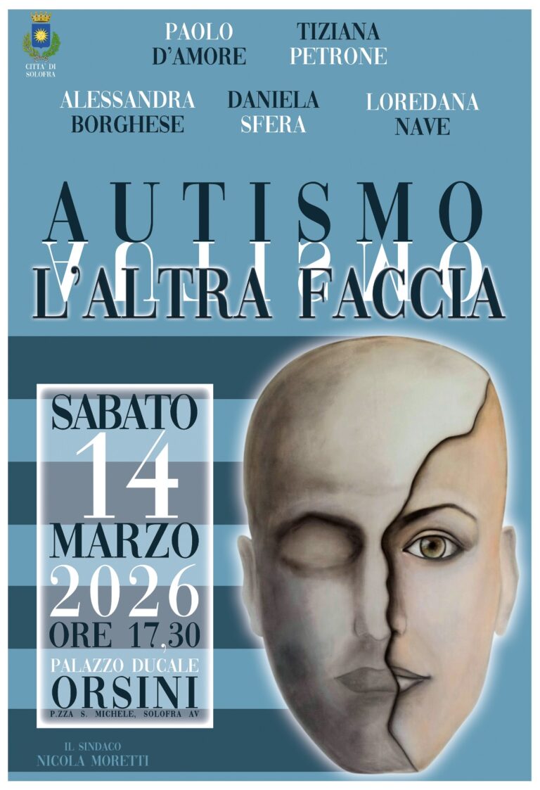 Solofra, il 14 marzo “Incontro con l’Autismo – L’altra Faccia”