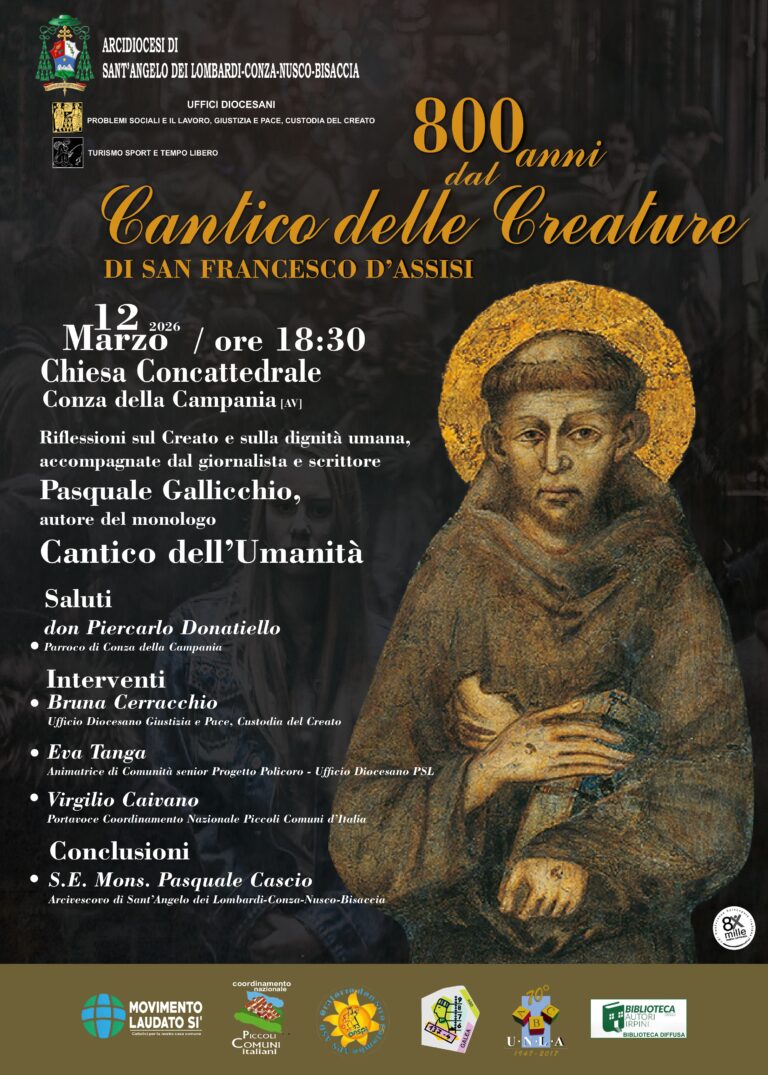 Conza della Campania, secondo appuntamento per il “Cantico dell’Umanità” di Pasquale Gallicchio