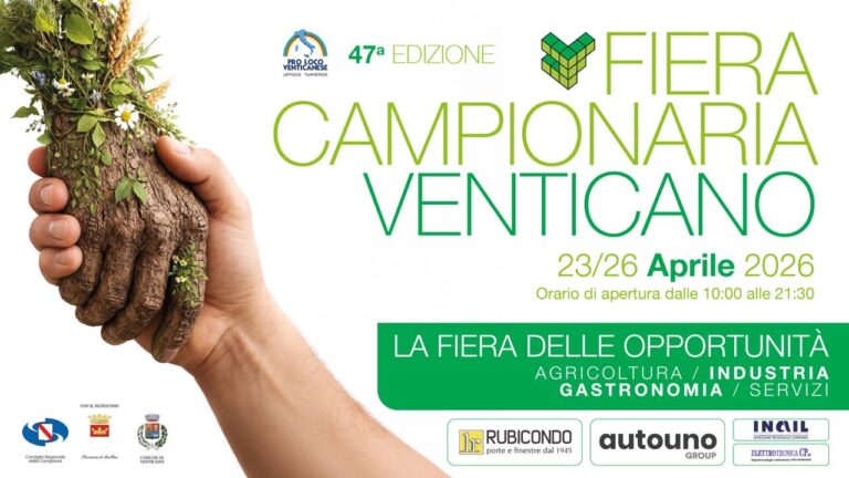 Venticano, al via la 47esima edizione della più longeva Fiera Campionaria delle aree interne del Mezzogiorno