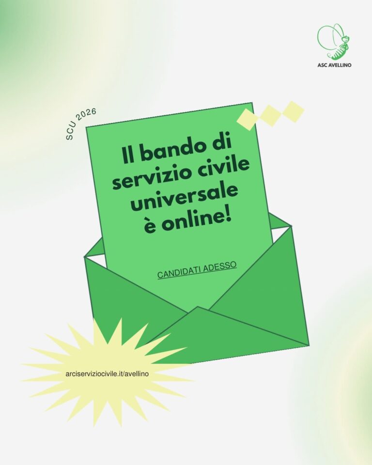 Servizio Civile Universale: 120 posti disponibili in provincia di Avellino
