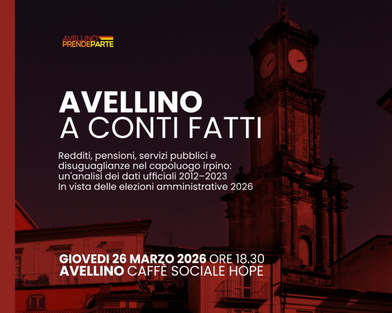 “Avellino a conti fatti”: APP lancia il dossier socioeconomico per leggere il volto reale della città