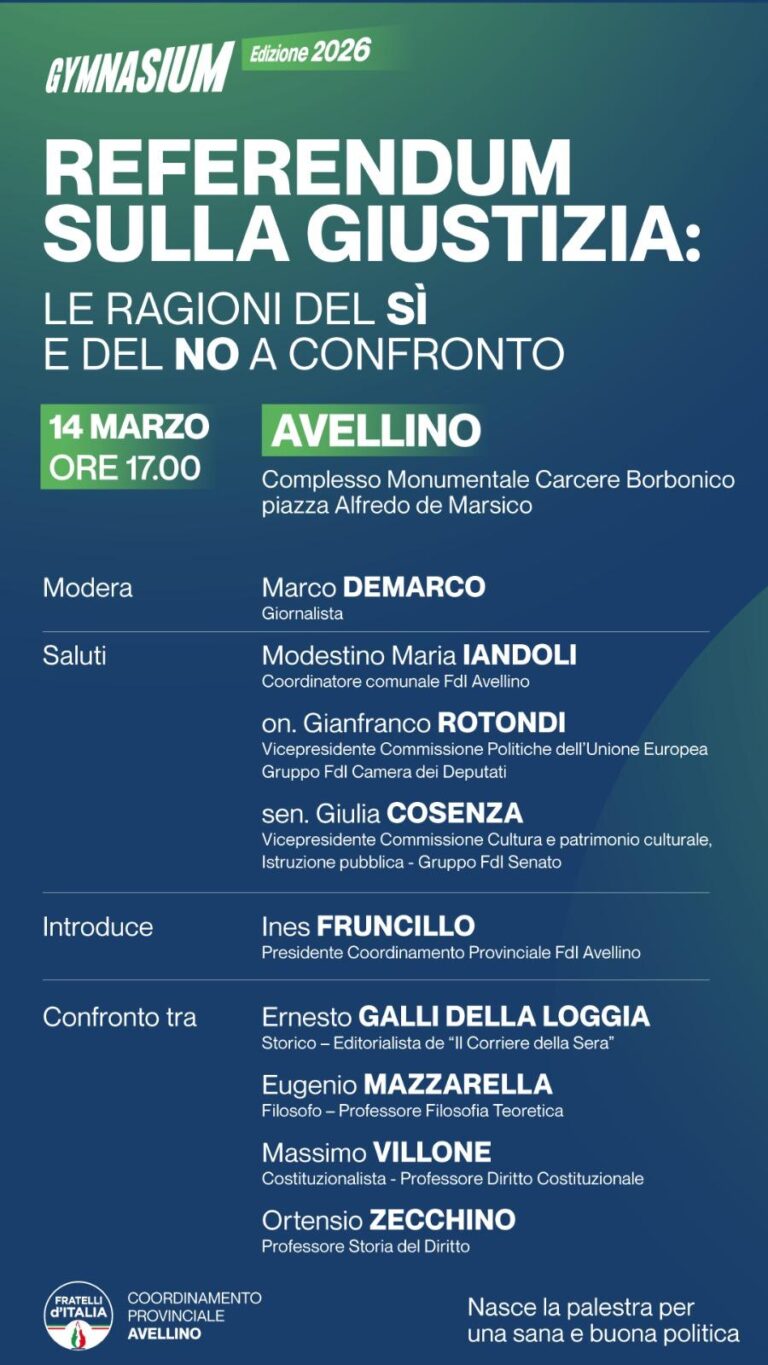 Fruncillo: “Fratelli d’Italia lancia Gymnasium, la palestra del libero confronto”