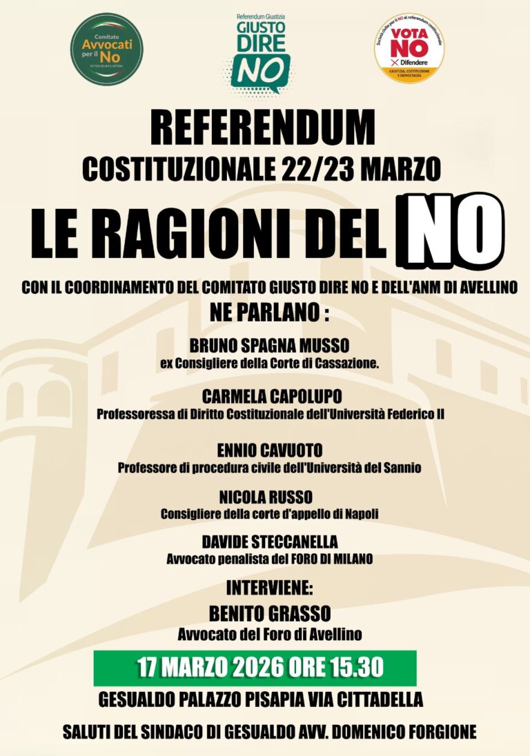 Gesualdo, confronto sul referendum costituzionale: le ragioni del “No” al centro del dibattito
