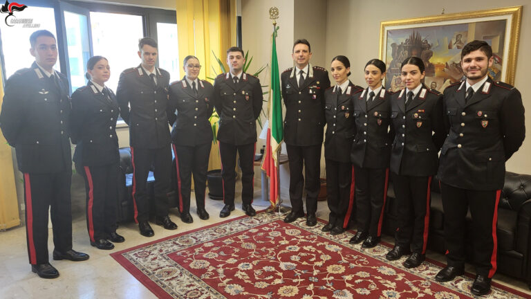 Avellino, otto allievi marescialli in tirocinio nelle Stazioni Carabinieri della Provincia