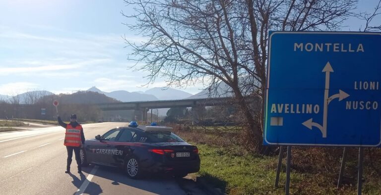 Montella, controlli dei Carabinieri: denunce per guida sotto stupefacenti e alcool