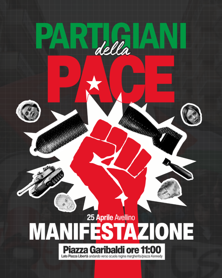 25 Aprile, Rifondazione Comunista Irpina chiama alla mobilitazione: appuntamento in Piazza Garibaldi