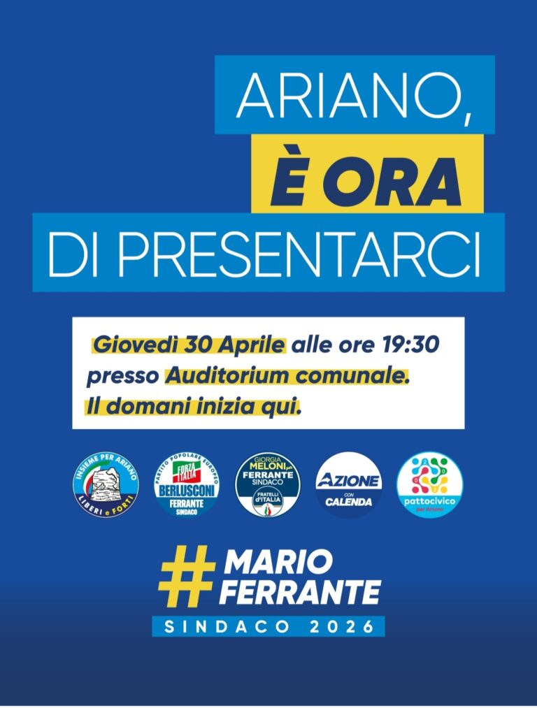 Mario Ferrante apre la campagna elettorale e presenta liste e candidati