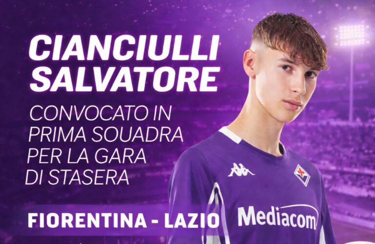 Montella “tifa” per Salvatore, il giovane convocato in prima squadra dalla Fiorentina