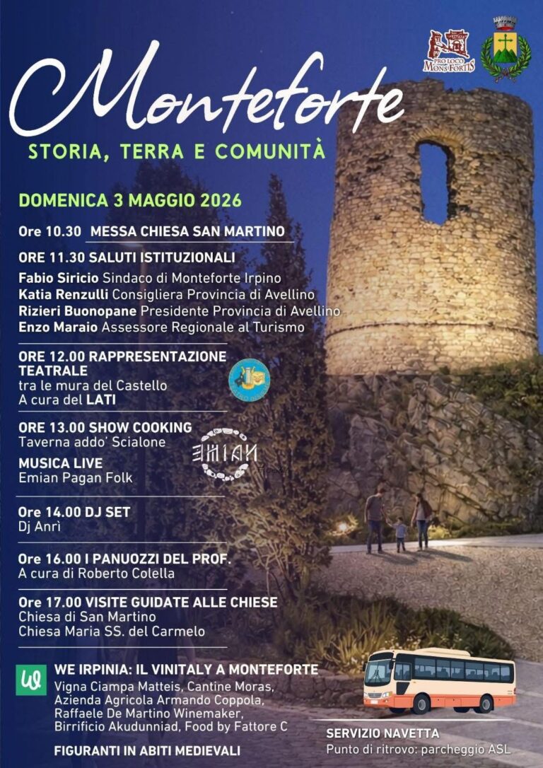 Monteforte Irpino, un maggio di cultura tra memoria e futuro