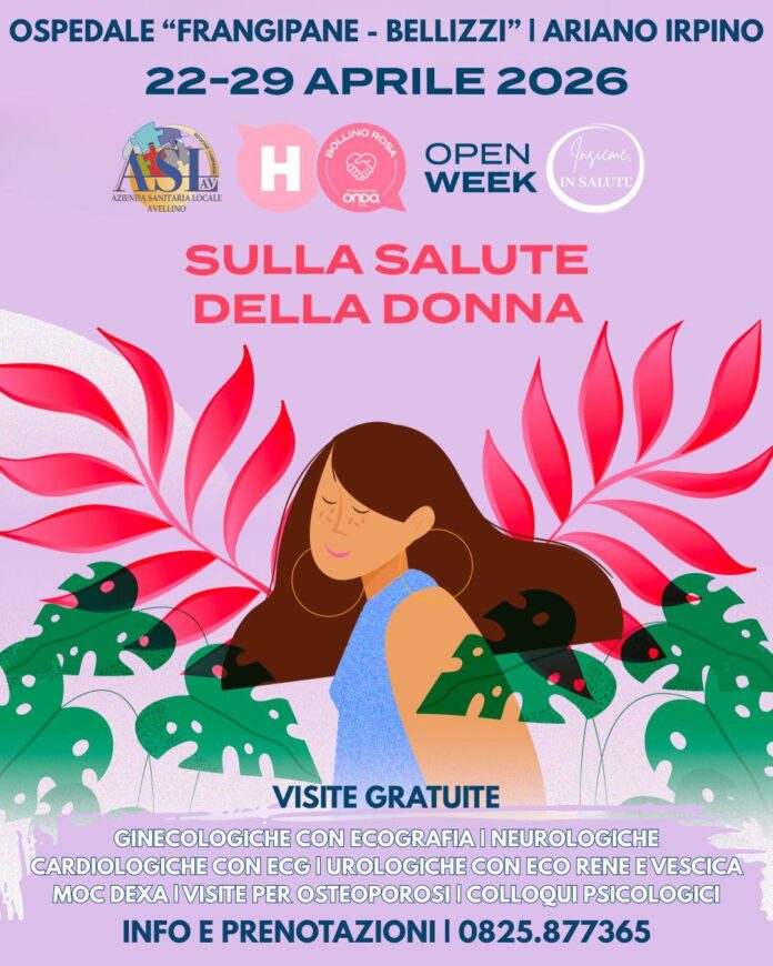 Locandina Openweek salute donna 2026