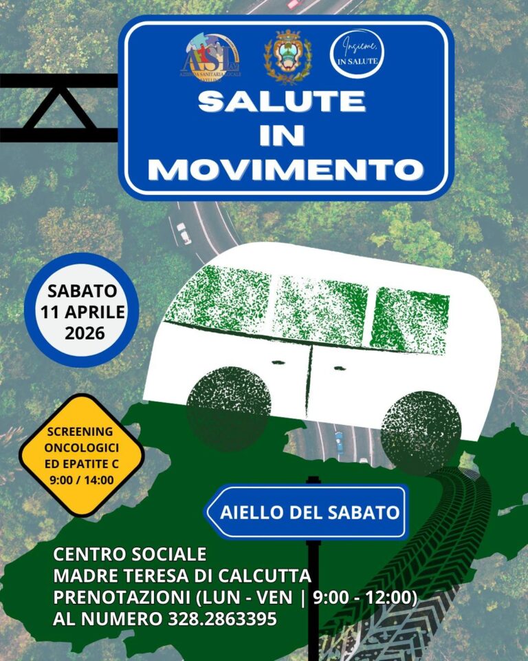 La Salute si rimette in movimento: nuovo appuntamento con la prevenzione ad Aiello