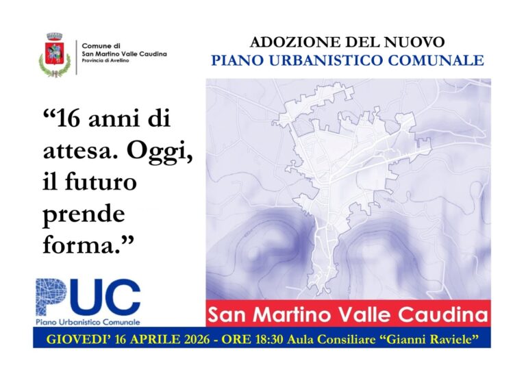 San Martino Valle Caudina adotta il nuovo Piano Urbanistico Comunale