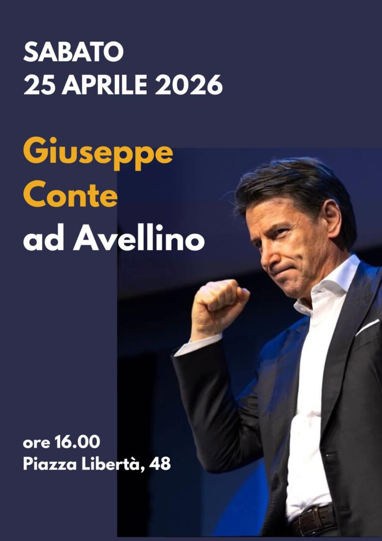 Conte ad Avellino il 25 aprile: inaugurazione del comitato M5S e firmacopie del libro “Una nuova primavera”