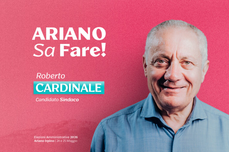 Ariano Irpino, Cardinale in campo con il sostegno del sindaco Franza: domani già iniziato