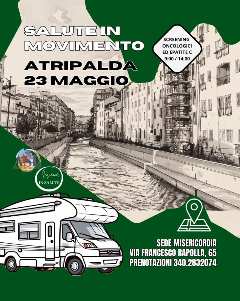 “Salute in Movimento”, sabato 23 maggio nuova tappa ad Atripalda