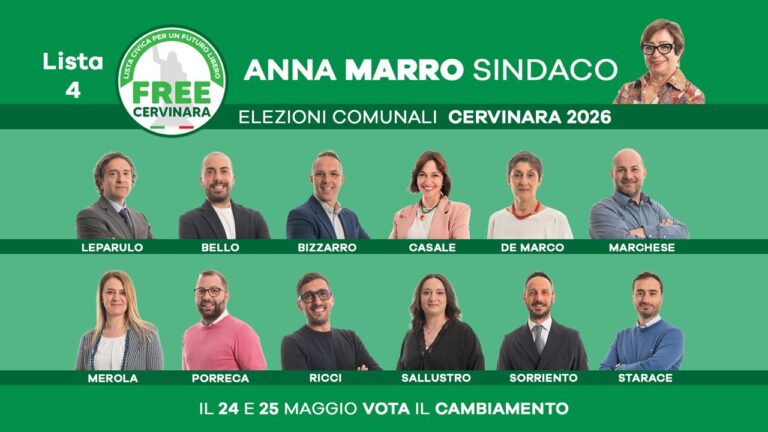 Free Cervinara: con la presentazione dei candidati entra nel vivo la campagna elettorale