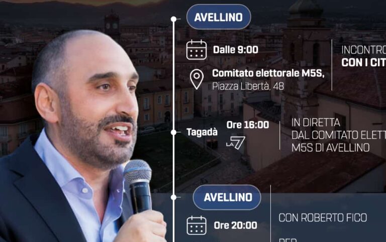 Rush finale del M5S in Irpinia: doppia chiusura per il vicepresidente Michele Gubitosa