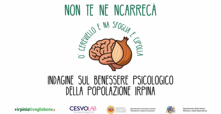 “Non te ne ’ncarrecà”, mercoledì la presentazione del progetto sul benessere psicologico