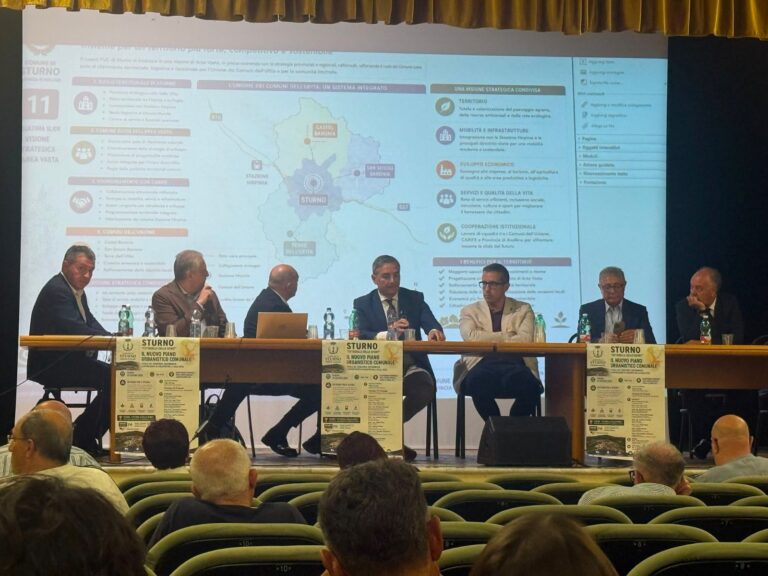 Sturno presenta il nuovo PUC: una visione condivisa per la Valle Ufita tra sostenibilità e sviluppo