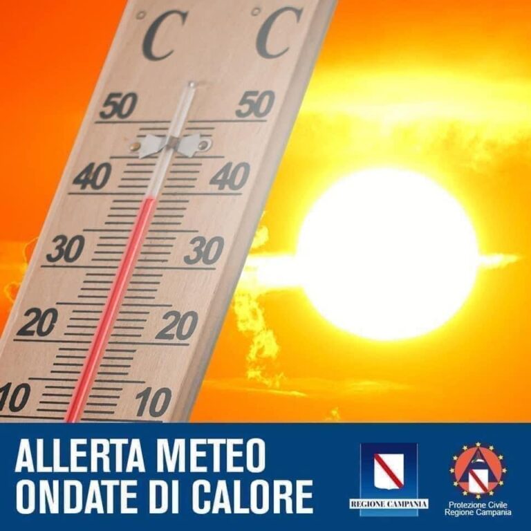 Caldo record in Campania: scatta l’allerta per le ondate di calore