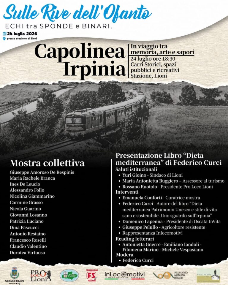 Sulle rive dell’Ofanto due giorni di arte, natura e musica: a Lioni arriva “Echi tra Sponde e Binari”