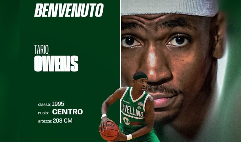 L’Halley Campania Avellino Basket chiude con il botto: il pivot è Tariq Owens