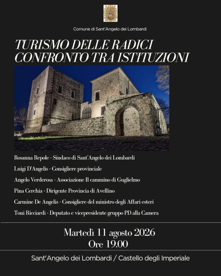 Turismo delle radici, confronto a Sant’Angelo dei Lombardi sui progetti del territorio
