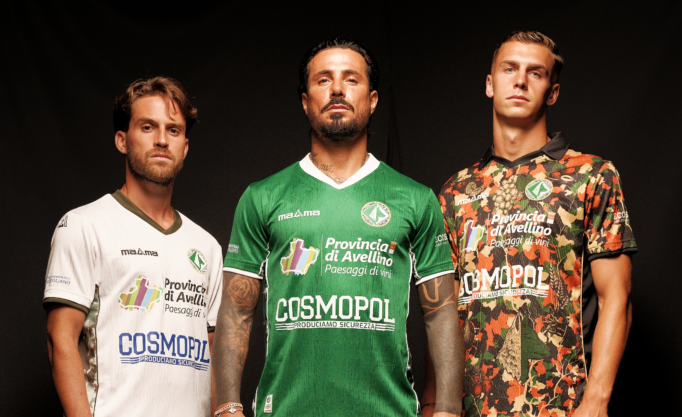 US Avellino, tutti gli sponsor del Kit Gara 2026/2027