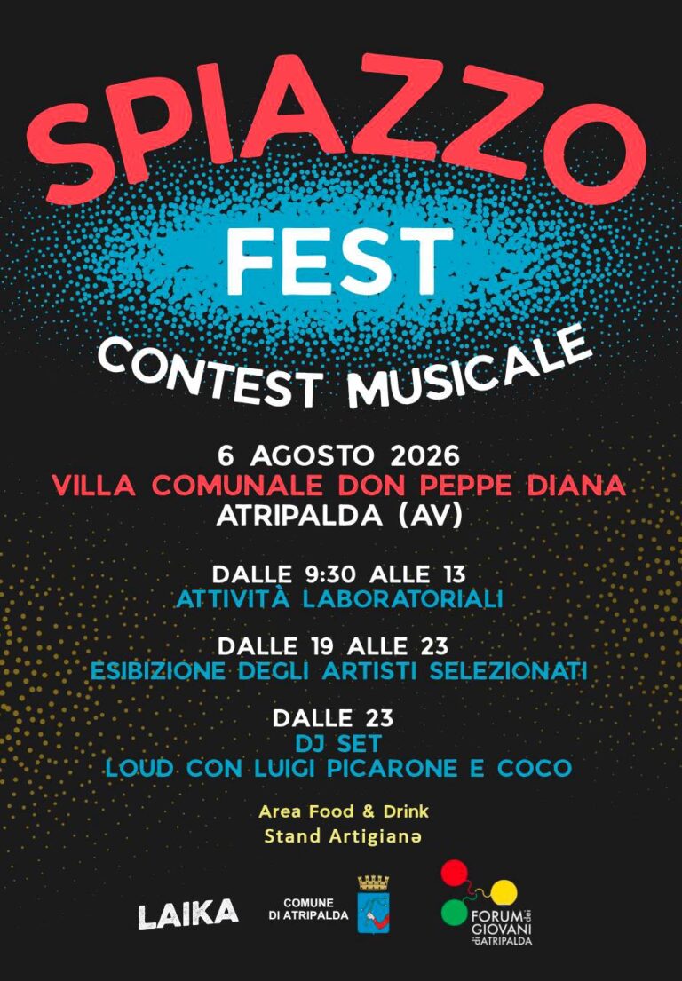 Atripalda, al via la prima edizione di SP!AZZO Fest
