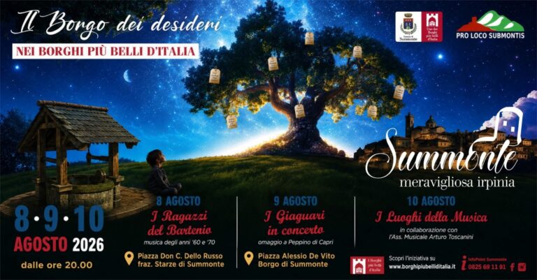 “Il Borgo dei Desideri” torna a Summonte tra musica, magia e tradizione