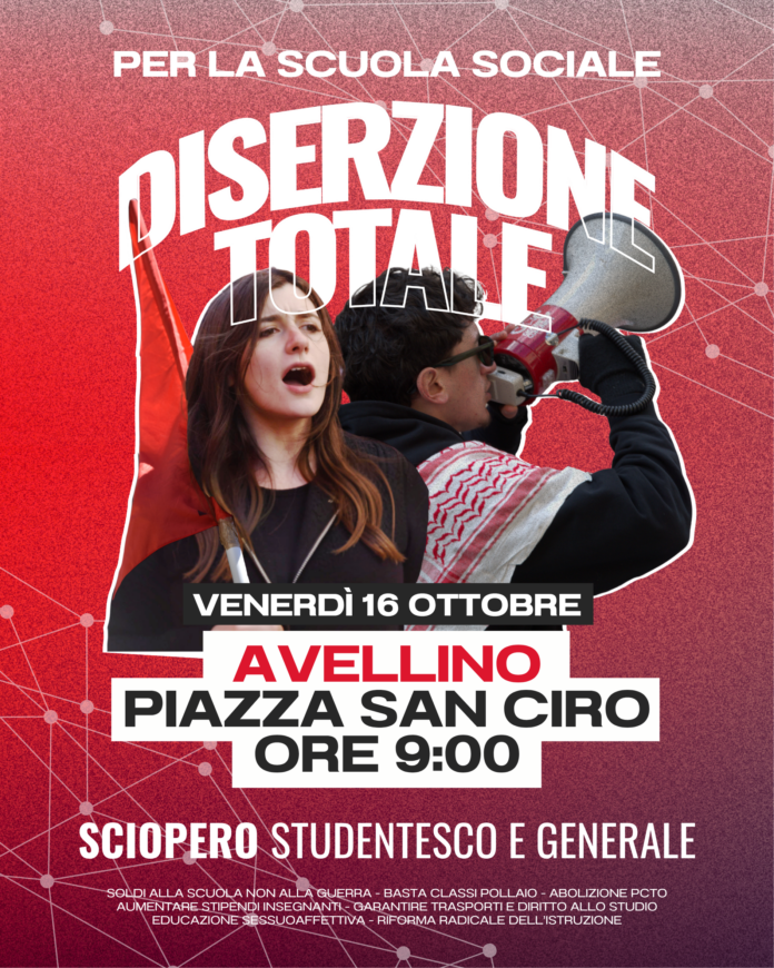locandina sciopero 16 ottobre png