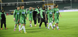 Il fischio finale del match contro il Perugia