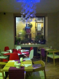 La sala ristorante del Dejavu