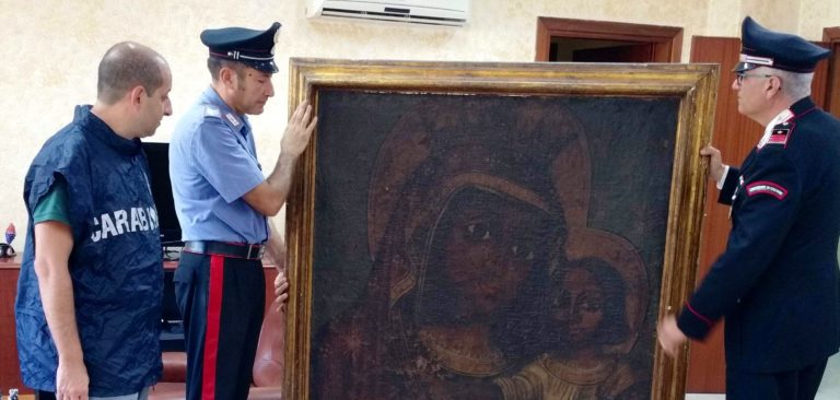 I carabinieri recuperano un dipinto del ‘600 scomparso 11 anni fa