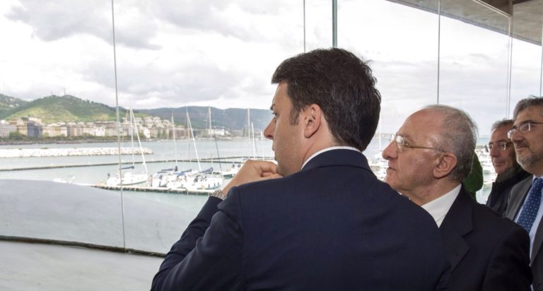 Renzi in tour a Napoli e Salerno, si rinsalda patto con De Luca