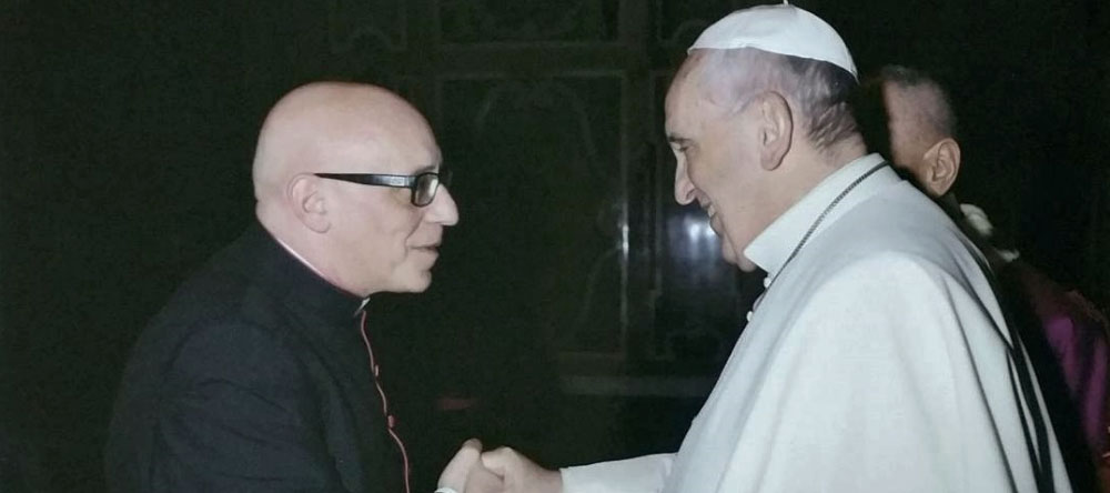 Sergio Melillo e Papa Francesco