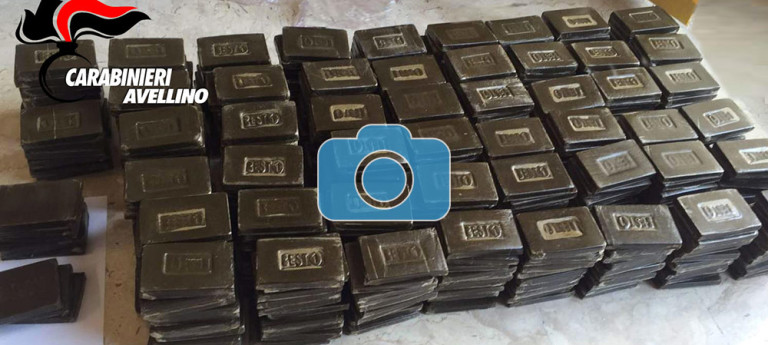 VIDEO e FOTO/ Blitz antidroga a Mercogliano, sequestrato oltre un milione di euro di hashish