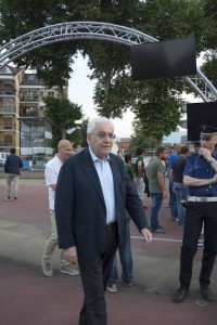 Il sindaco di Avellino Paolo Foti alla presentazione dellU.S. Avellino