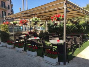 La zona garden del ristorante Minù