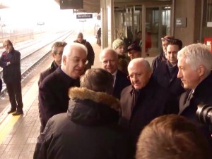 De Luca in visita alla Ferrovia