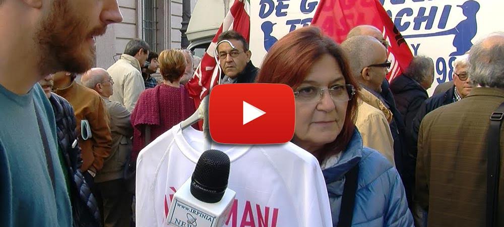 VIDEO/ Esodati Alitalia, la protesta dell’irpina Maria Letizia Maggio: “Non abbiamo un futuro”