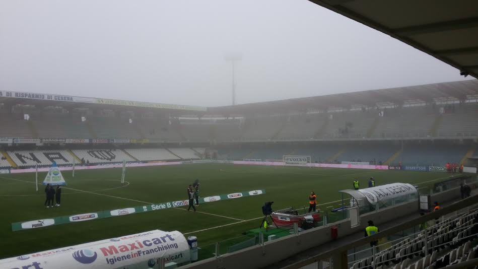 LIVE FOTO / Avellino Calcio – Nebbia fitta a Cesena: la situazione allo stadio Manuzzi