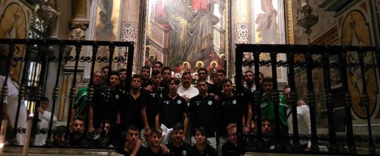 Avellino Calcio – La Primavera a Montevergine per la benedizione precampionato