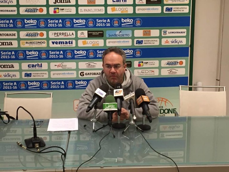 Sidigas Avellino, Sacripanti: “Non mi sarei opposto al rinvio, Varese è piena di insidie”