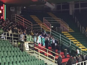 Il saluto della squadra ai propri tifosi