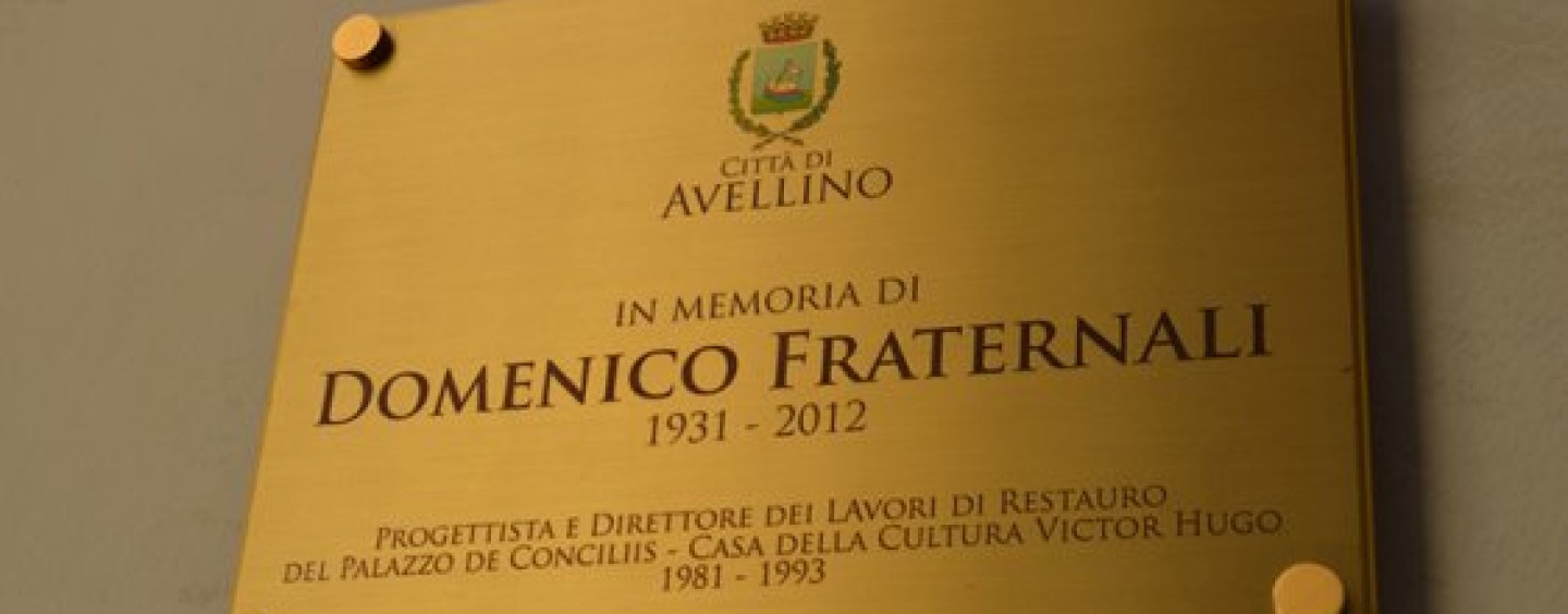 Avellino, nella Casa della Cultura una targa per ricordare l’ing. Domenico Fraternali