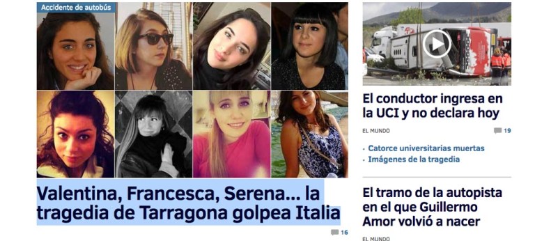 Valentina Gallo e le altre giovani vite spezzate a Tarragona