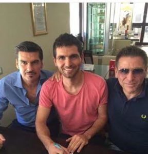 Diego Zerillo al momento della firma